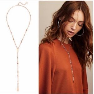 Kendra Scott Silver Crowley Y Necklace